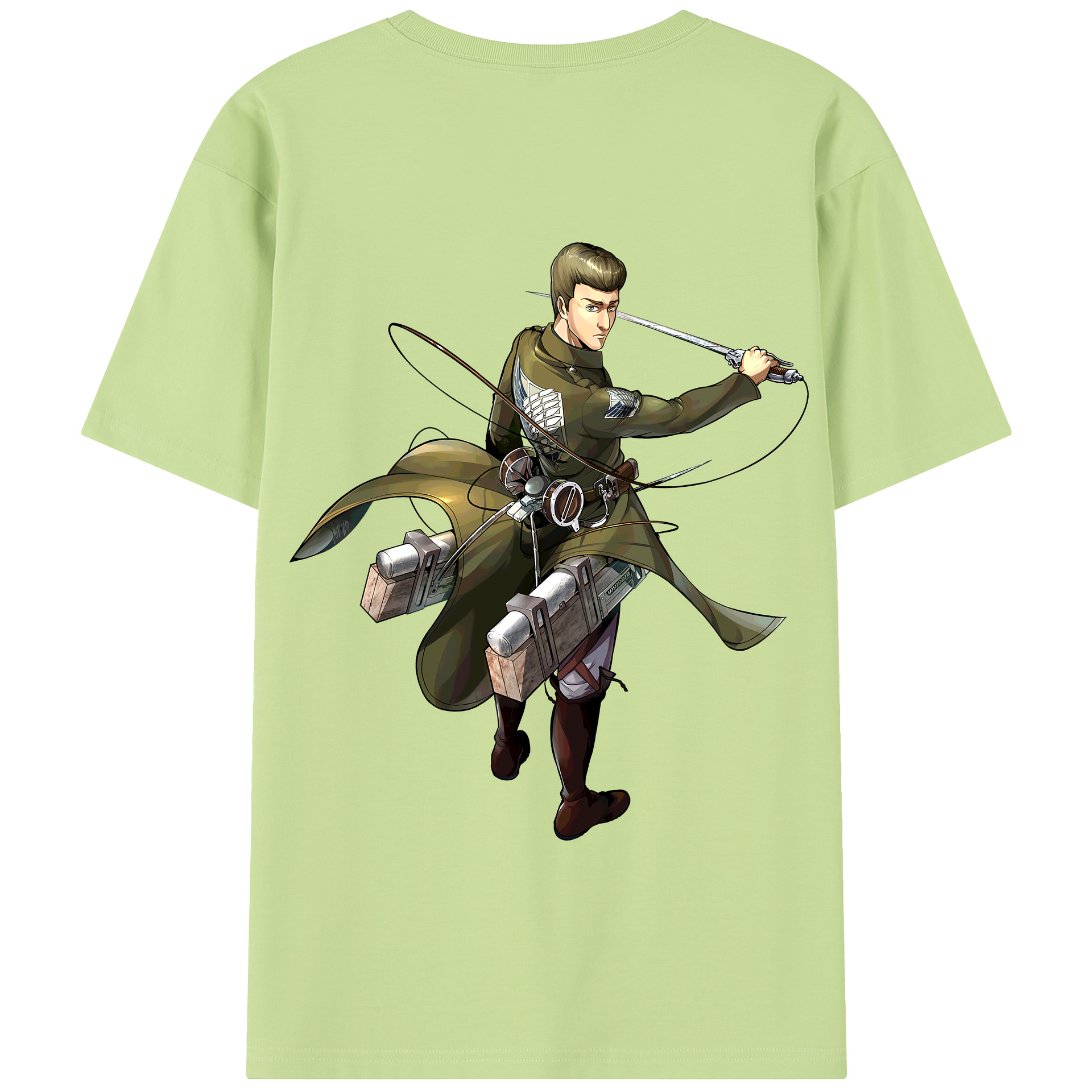 （画像用） 進撃の巨人 Attack on Titan 綿100％半袖Tシャツ（背面プリント）